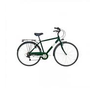 Bicicletta da città MYLAND 28' Verde, Telaio in Alluminio, Shimano 7V, Taglia S