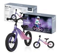 LIONELO Bart AIR Bici senza pedali per bambini da 2 anni a 30kg Ultraleggero solo 3kg e Resistente: telaio in magnesio resistenza ai danni, Ruote da 12 pollici, Manubrio e sella regolabili Poggiapiedi