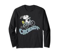 Bicicletta da Crociera sulla Spiaggia dei Peanuts Snoopy Woodstock degli Anni '90 a Fumetti Maglia a Manica