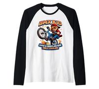 Bicicletta da Freestyle BMX Kid Like A Normal Kid Only Cooler Maglia con Maniche Raglan