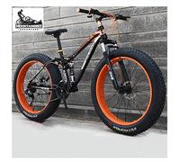 Bicicletta da montagna a doppia sospensione, con doppio freno a disco per adulti, uomini e donne, con pneumatici larghi e antiscivolo per tutti i terreni, telaio in acciaio ad alto tenore di carboni