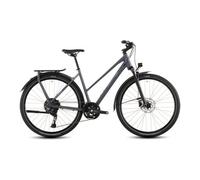 Bicicletta da trekking cube kathmandu exc trapeze con cambio shimano cues 11 velocita manubrio da 700 mm grigio metallizzato 2026