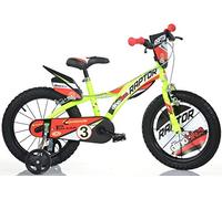 BICICLETTA DINO BIKES BIMBO MISURA 14 BICI BAMBINO RAPTOR ART. 614 GIALLO FLUO