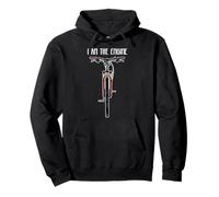 Bicicletta Divertente I am The Engine Felpa con Cappuccio