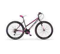 Bicicletta Donna MTB MBM District 27 5" con Cambio 18 Velocità-Nero