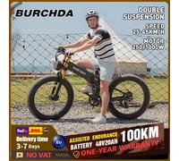 Bicicletta elettrica BURCHDA R5Pro 1000W, batteria 48V20Ah, Ebike da montagna con pneumatici grassi da 26 pollici, FatBike elettrica pieghevole da città MTB per adulti