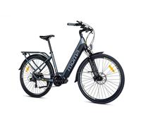 Bicicletta elettrica da turismo, E-CITY 28 PRO Motore centrale Moma Bikes, Alluminio, SHIMANO 7v, Freni a disco idraulici Batteria integrata Ion Llitio 48V 13Ah - Nouvo