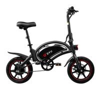 Bicicletta elettrica DYU D3F Motore 14" Batteria 250W 36v10Ah Autonomia 40 km con freni a disco Nero