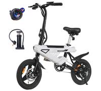 Bicicletta elettrica E-bike Dimensioni ruota da 14 pollici con batteria 36 V 6,4 Ah, display LCD digitale, motore E-Bike da 250 W e 25 km/h,