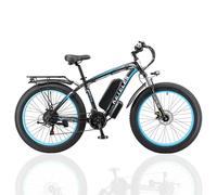 Bicicletta elettrica KETELES-K800 da 1000 W - Pneumatici oversize da 26 x4.0 - Autonomia di 70 km - Blu - Nouvo