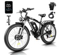 Bicicletta elettrica KETELES K800, motore da 2000W, batteria da 48V 23Ah, velocità massima 50 km/h, autonomia 100 km, pneumatici da 26*4,0 pollici, colore bianco e nero. - Nouvo