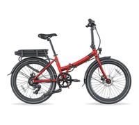 Bicicletta elettrica Legend Siena pieghevole 24" 250W 13Ah freni idraulici rosso