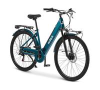Nilox, Ebike J7, Bici Elettrica, Fino a 80 km di Autonomia, Fino a 25 Km/h, Motore da 36 V/250 W e Batteria Removibile 36 V-13 Ah, Gomme 28" x1,75, Cambio a 6 Velocità, Colore Verde
