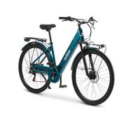 Nilox, Ebike J7, Bici Elettrica, Fino a 80 km di Autonomia, Fino a 25 Km/h, Motore da 36 V/250 W e Batteria Removibile 36 V-13 Ah, Gomme 28" x1,75, Cambio a 6 Velocità, Colore Verde