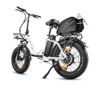 Bicicletta elettrica pieghevole da 20 pollici, bicicletta elettrica pieghevole City con batteria al litio da 48 V, 20 Ah, sensore di coppia, trasmissione a 8 marce, motore da 250 W, pneumatici grassi