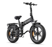 Bicicletta elettrica pieghevole ENGWE ENGINE PRO 2.0 750 W con grande pneumatico da 20 x 4.0 pollici, batteria rimovibile da 16 Ah, sospensioni complete, 8 velocità - Nero - Nouvo