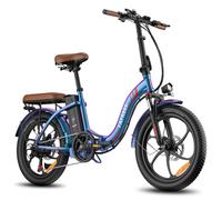 Bicicletta elettrica pieghevole FAFREES F20 Pro con batteria da 20 Ah, pneumatici Fat da 20 , 7 velocità - blu - Nouvo