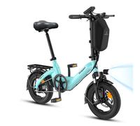 Bicicletta elettrica pieghevole mini Bodywel T16 Pro da 14? con motore da 250W, batteria da 36V 10Ah e supporto app - Nouvo