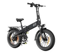 Bicicletta elettrica pieghevole PIXAR F2 con batteria da 48V 15AH e cambio Shimano a 7 velocità - nera - Nouvo