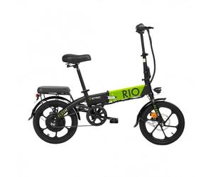 Bicicletta elettrica pieghevole RIO 250W,25 km/h - Verde - Nouvo