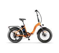 Bicicletta Elettrica Pieghevole Z-Tech ZT-89-E Folding Etna 250W 36V 10.4Ah Batteria Litio-Arancione