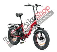 Bicicletta Elettrica Pieghevole Z-Tech ZT-89-E Folding Etna 250W 36V 10.4Ah Batteria Litio-Rosso