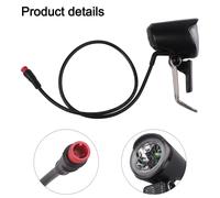 Bicicletta Elettrica Scooter 6-60V Luce Anteriore Fanale Riflettore for e-Bike