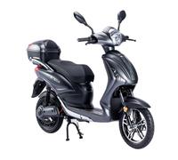 Bicicletta Elettrica Scooter Z-TECH ZT-09-E 250W 12 Ah 48V Batteria Piombo-Nero Opaco Matt