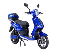 Bicicletta Elettrica Scooter Z-TECH ZT-09-TA NEW 250W 12 Ah 48V Batteria Piombo-Blu Opaco
