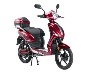 Bicicletta Elettrica Scooter Z-TECH ZT-09-TDC 1000W 20Ah 48V Batteria Piombo-Rosso