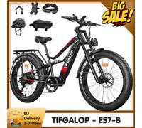 Bicicletta elettrica TIFGALOP, bici elettriche con pneumatici grassi da 26 pollici per adulti con batteria certificata, potente pendolare Non pieghevole