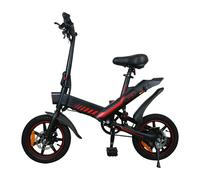 Bicicletta elettrica Y1-14 da 14 pollici, motore brushless, batteria 36 V 10,4 Ah, velocità 25 km/h, portata 30-40 km, freni a disco, design leggero Arancia
