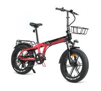 Bicicletta Elettrica Youin BK1650R DALLAS Nero Rosso 250 W 20"