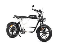 Youin Miami BK7000 Bicicletta elettrica Pieghevole Fat 20 Pollici Doppia Sospensione Motore 250W Batteria Rimovibile Fino a 100 km Freni Idraulici 7 Velocità Display LED Alluminio