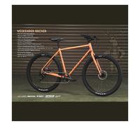 Bicicletta Fairdale Weekender Archer XS in Rosso Corallo Opaco - Telaio Chromoly, Freni Promax, Ruote Tubeless 27,5'