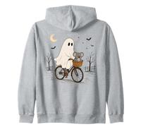Bicicletta Fantasma del Koala Giro di Halloween Notturno Felpa con Cappuccio
