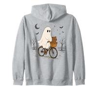 Bicicletta Fantasma Dell'orso Notte di Halloween Felpa con Cappuccio