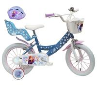 Bicicletta Frozen 14'', Ragazza, con Casco Incluso, Bambina, Blu