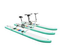 Bicicletta gonfiabile per mare, con pompa di gonfiaggio, per 2 persone, per parchi acquatici, laghi e fiumi, fino a 180 kg