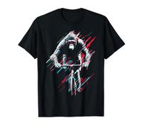 Bicicletta Gorilla Animal Occhiali da Sole Design Maglietta