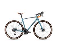 Bicicletta gravel cube nuroad race shimano grx 11s 700 mm blue orange 2021