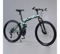 Bicicletta leggera e veloce, Mountain bike pieghevole da 26 pollici con telaio in acciaio al carbonio for adulti, unisex, velocità multiple(C,30speed)