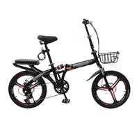 Bicicletta leggera e veloce, Mountain bike pieghevole in acciaio al carbonio, diverse misure: 16, 20 e 22 pollici(B,20 inch)