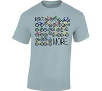 Bicicletta Maglietta: Bike More - T-Shirt Regalo Ciclista - MTB Road Bike Fixie BMX Mountain-Bike Rampichino - Tshirt Maglia Uomo Uomini Donna Streetwear Sport (S)