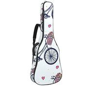 Bicicletta modello vettoriale chitarra gig bag impermeabile cerniera morbida chitarra zaino per basso acustico & classico folk chitarra elettrica caso