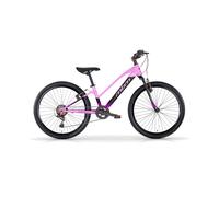 Bicicletta MTB da Ragazza MBM District 24" con Cambio 7 Velocità-Rosa