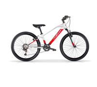 Bicicletta MTB da Ragazzo MBM District 24" con Cambio 7 Velocità-Bianco