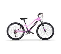 Bicicletta MTB MBM District Donna 26" con Cambio 18 Velocità-Rosa
