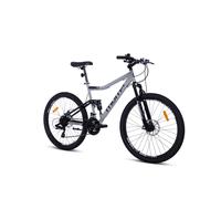 Bicicletta MTB, ROCK 26 FS, Moma Bikes, SHIMANO 24V, Freni a Disco, Doppie sospensioni - Nouvo