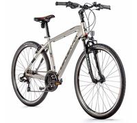 Bicicletta muscolare VTC 28 Leader Fox Away 2023 uomo argento opaco 7v telaio 22